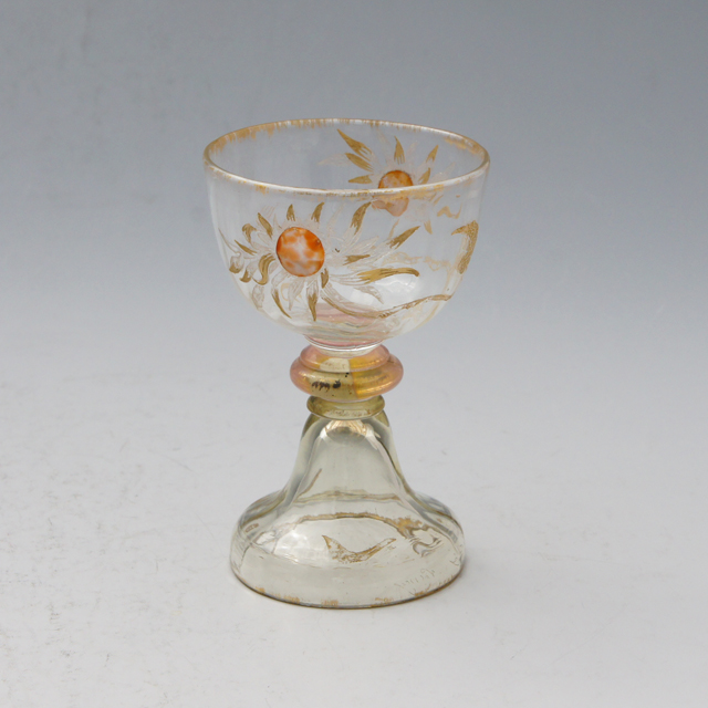エミール・ガレ 美術館購入 ガレ風 グラス 被せガラス Antique Café