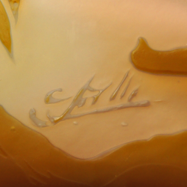 エミール・ガレ「花文 香水瓶」《アンティックかとう》