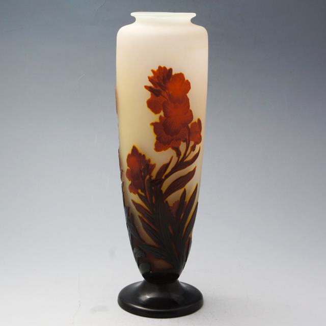 エミール・ガレ tipガレ 花瓶 花入 果実文 エミール・ガレ Tipガレ