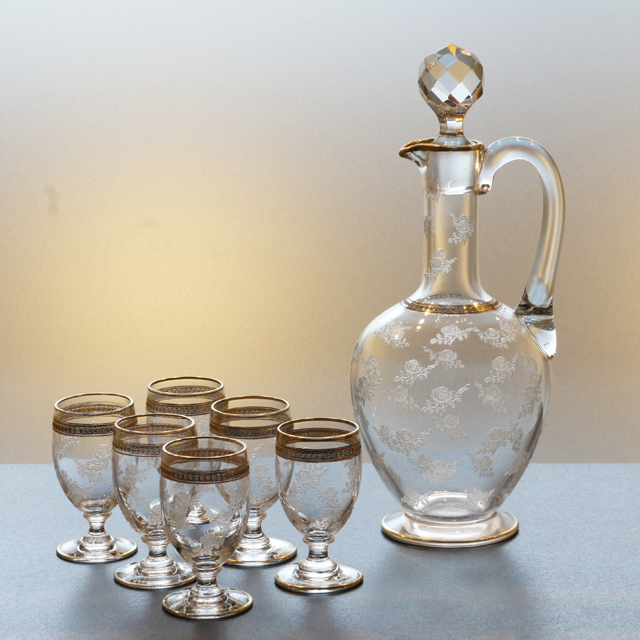 アンティークガラス コスメセット アンティークガラス コスメセット