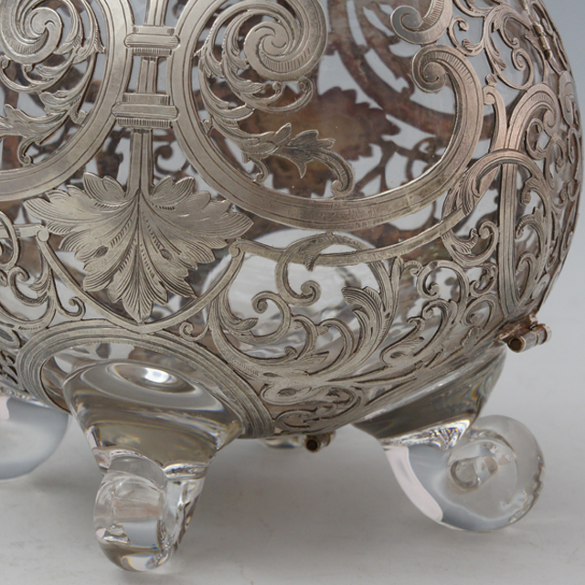 アンティーク 銀製 彫金 ブラシ シルバー925保証 アンティーク 銀製