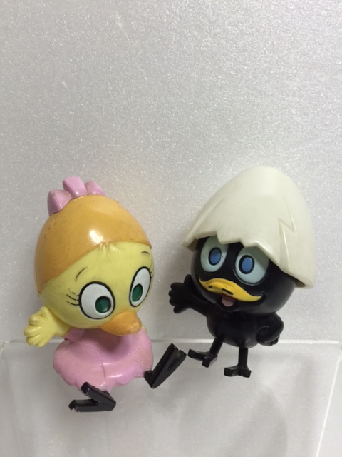 2体セット☆カリメロ・プリシラ 人形 6．5cm 版権有 アニメ 現状