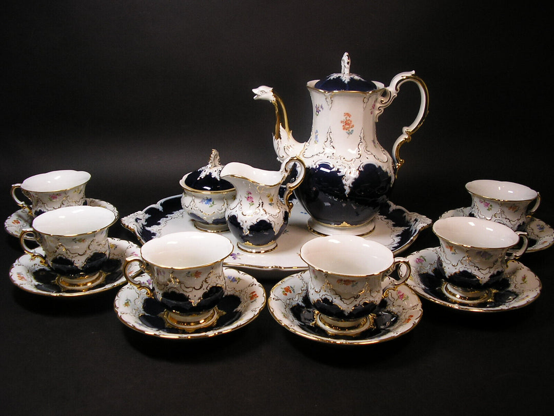 マイセン MEISSEN Bフォーム コバルト カップ＆ソーサー グランツ