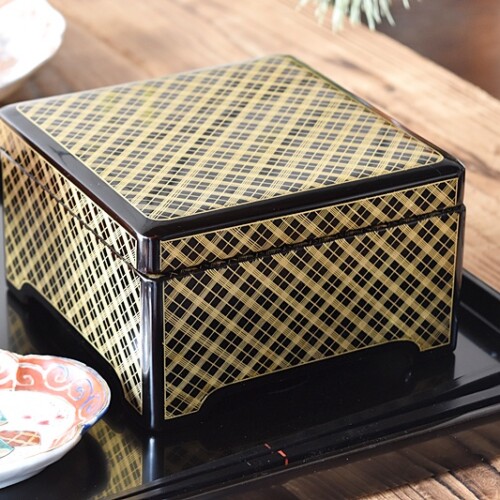 桑名盆 5枚 共箱 OY614 桑名盆5客 共箱 かぶら盆 木製