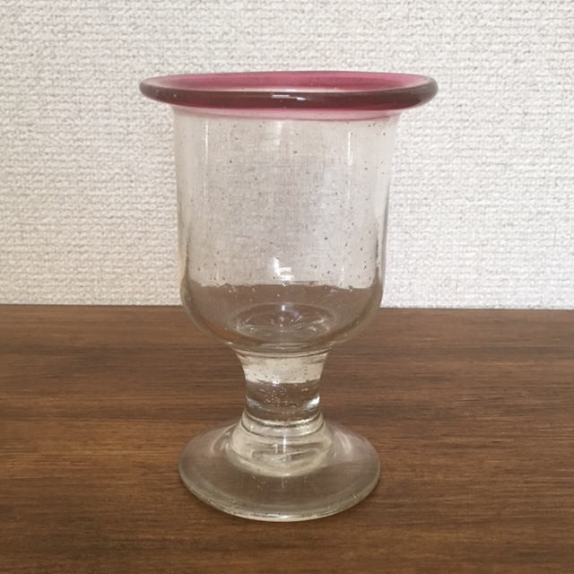 アンティーク 明治期～大正期 フリル 氷コップ デザートグラス 70816