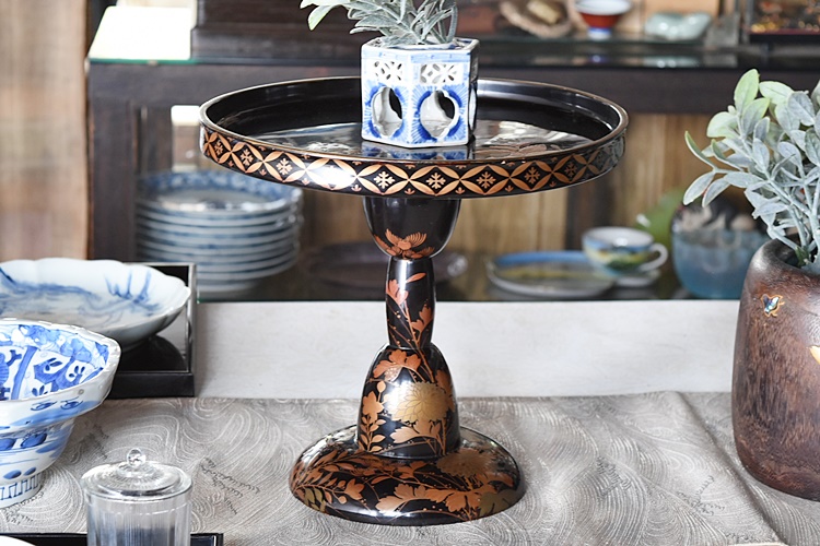 漆器 沈金金蒔絵 木製 脚付きお膳 大中小 御膳 殿様膳 本膳 骨董 時代物