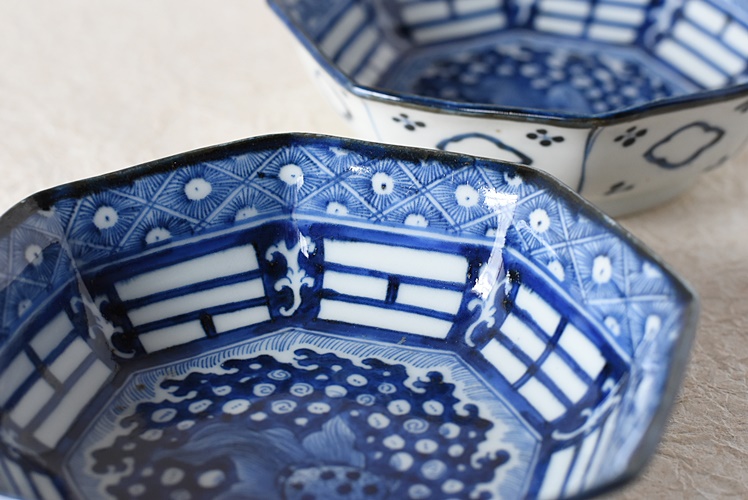 824『麦わら 四方入角 筒向付』 /骨董品 古美術 アンティーク 古玩 824