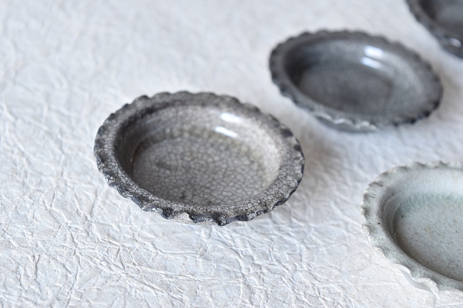 アンティーク 御深井焼 豆皿 2つセット アンティーク 御深井焼 豆皿 2