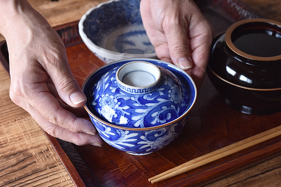 呉州染付 茶碗 18世紀頃 中国美術 古美術 茶道具 古道具 アンティーク 呉