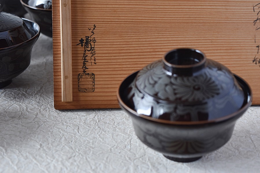 1870年頃 購入時16万◇橘屋友七作 金銀草花蒔絵 黒塗