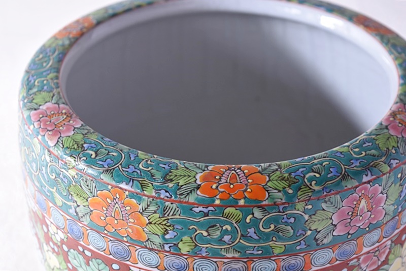 伊万里 色絵 十錦手 火鉢 小 - 生活骨董と古布のアンティークショップ