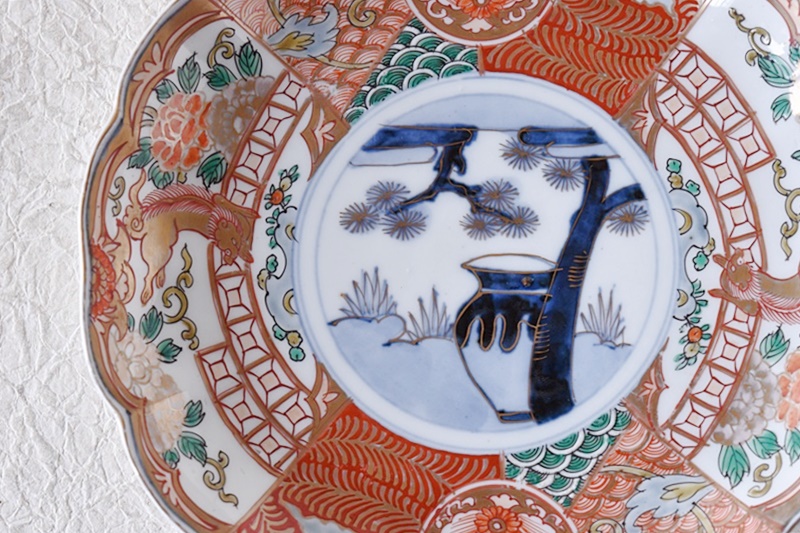 色絵唐獅子牡丹火鉢31cm37cm 色絵唐獅子牡丹火鉢31cm37cm - メルカリ