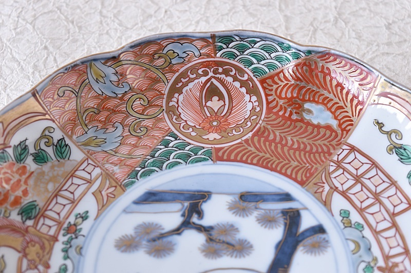 超限定15日20時迄‼️上手伊万里唐獅子牡丹富貴繁栄の舟形