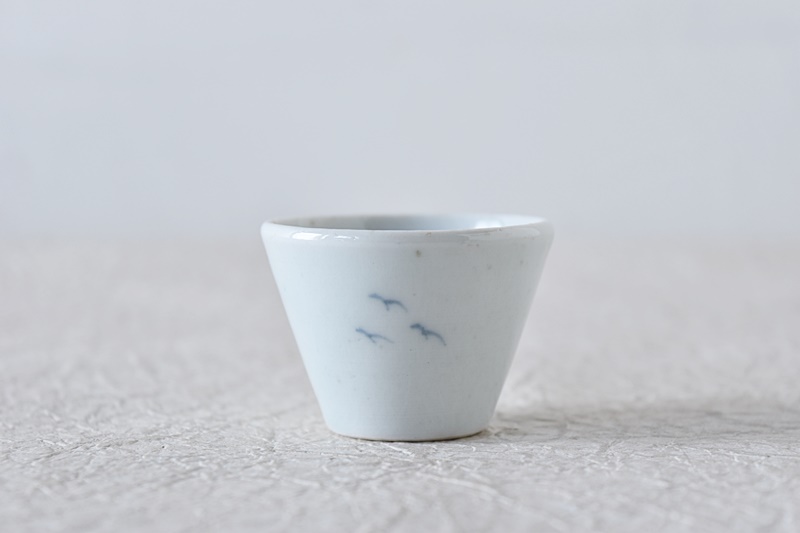 古伊万里金襴手双魚に花唐草の図蕎麦猪口E221AS-CAh