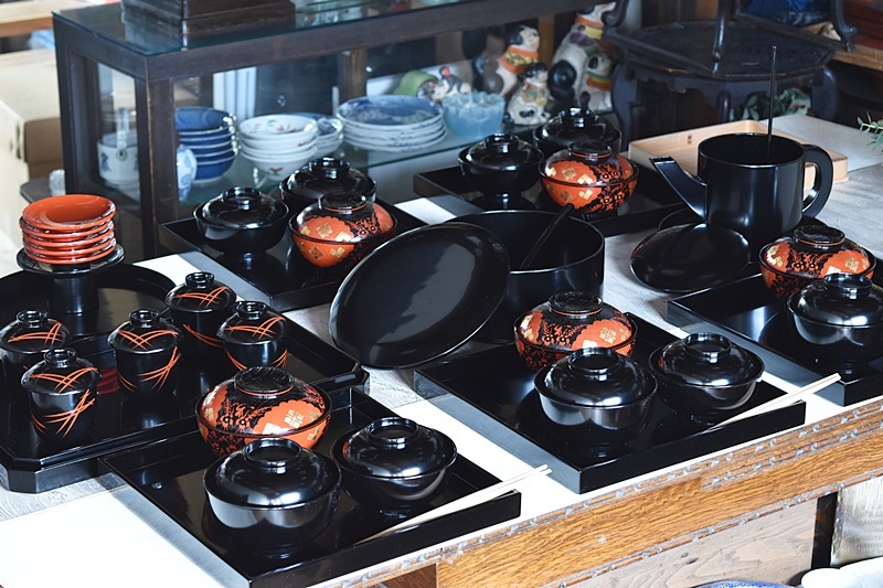 茶懐石道具 一式 五客揃 中村宗悦 懐石料理道具 一式 - 生活骨董と古布