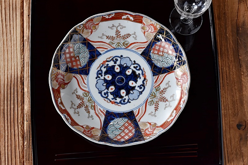 伊万里色絵染錦長皿5枚 [B27312] 伊万里色絵染錦長皿5枚 [B27312