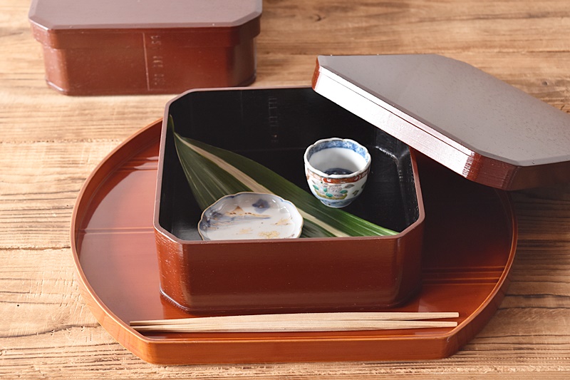 飛騨春慶 大徳寺弁当 縁高重 五客 茶道具 縁高 重箱 大徳寺