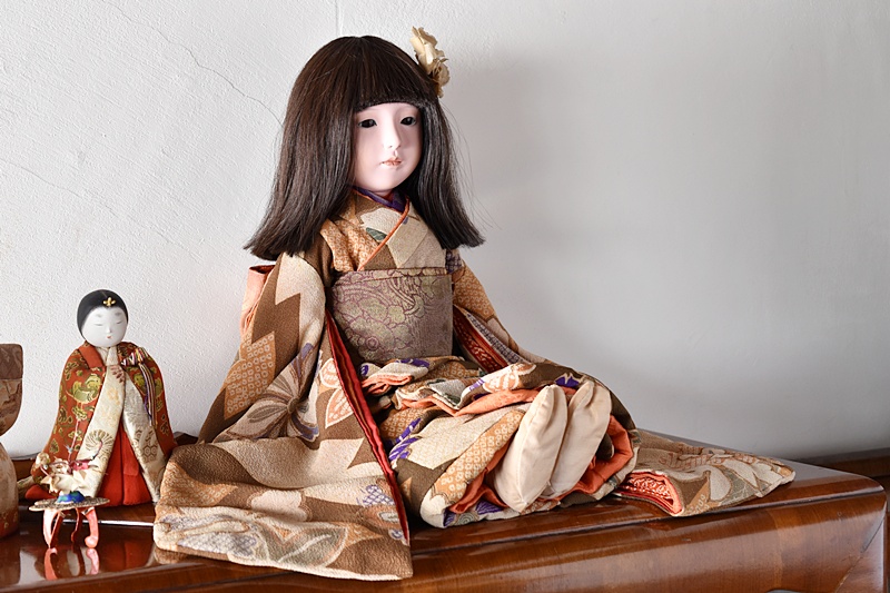 工房朋 市松人形 森重春幸作 少女タイプ 50㎝ - 生活骨董と古布の