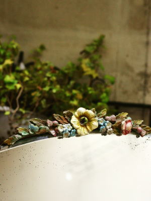 アンティークバーボラミラー 薔薇 三面鏡 イギリス アンティークス