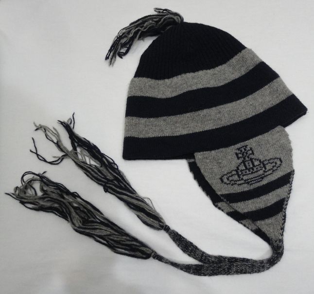 Vivienne Westwood ニット帽 FLAP EARS ニット帽(ブラウン系)（メンズ