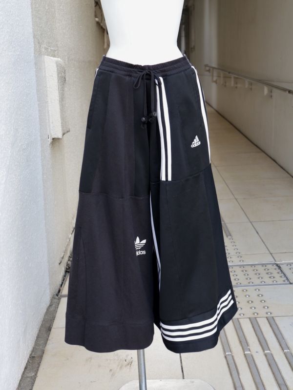 古着 リメイク 再構築 ワイドパンツ