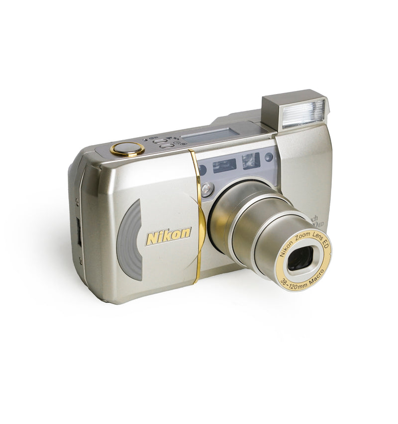 ⌘完動品！ 電池付き、作例あり！ Nikon Lite touch 120⌘ ⌘完動品