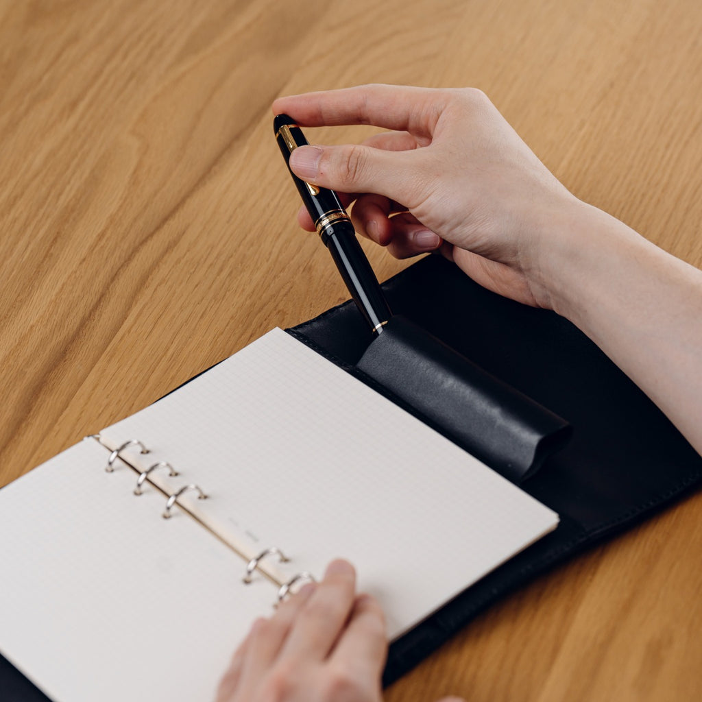 System notebook for carrying around a pen, Bible size, 16mm ring