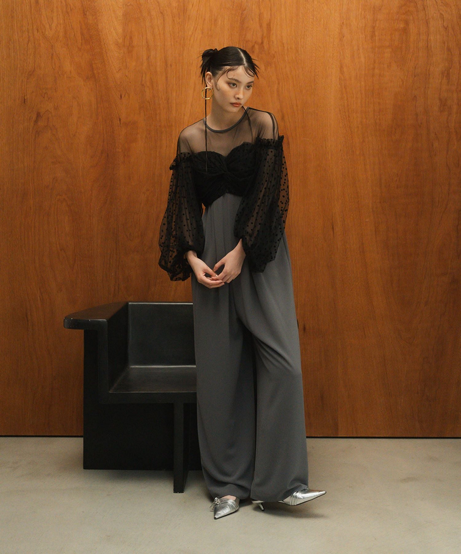 flocky dot pants dress | ANDRESD