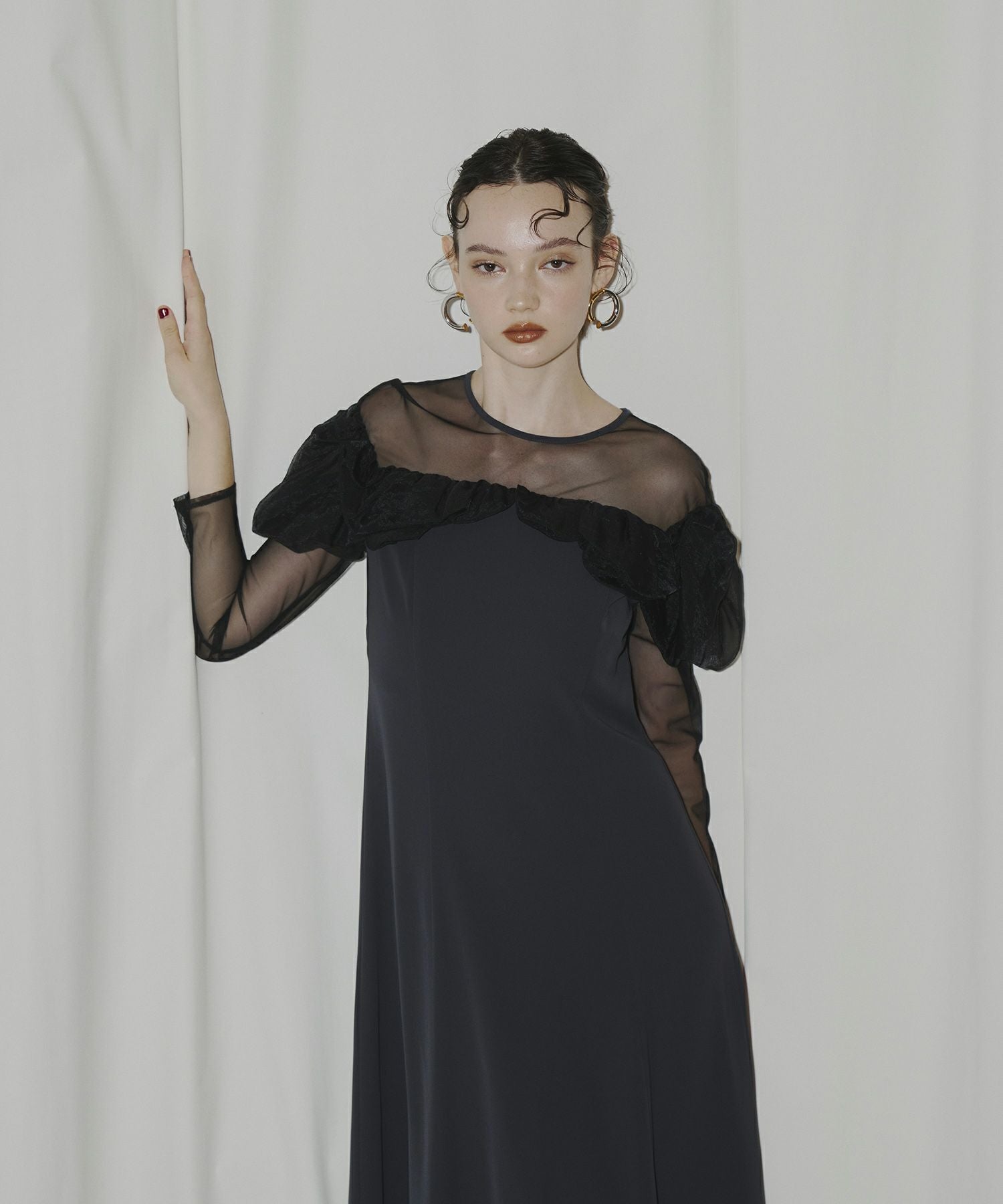 frills flare dress | ANDRESD