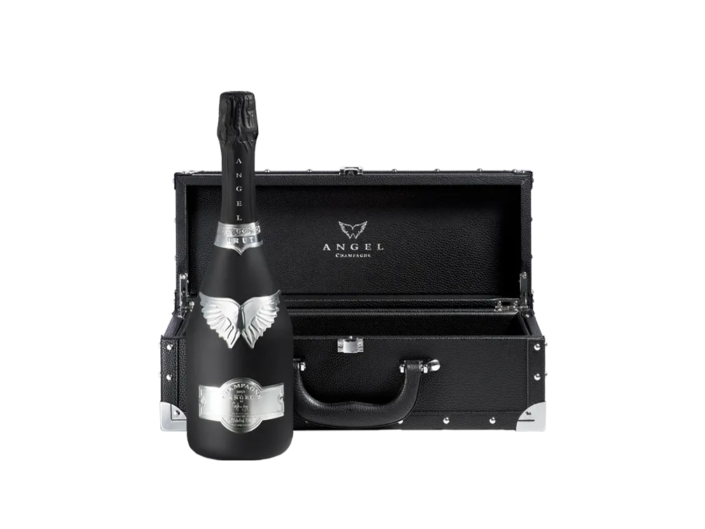 未開封ANGEL Champagne シャンパン 黒いボトル ケース付き 未開封ANGEL