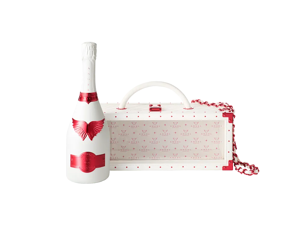 ANGEL CHAMPAGNENV Brut Rosé WhiteHoliday Edition Red | ANGEL CHAMPAGNE