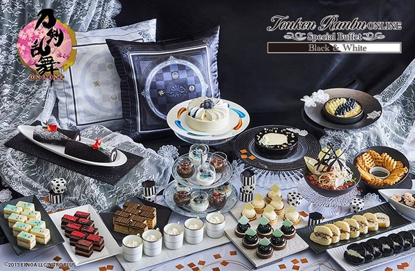 刀剣乱舞」鶴丸国永、燭台切光忠たちがきらびやかなケーキに