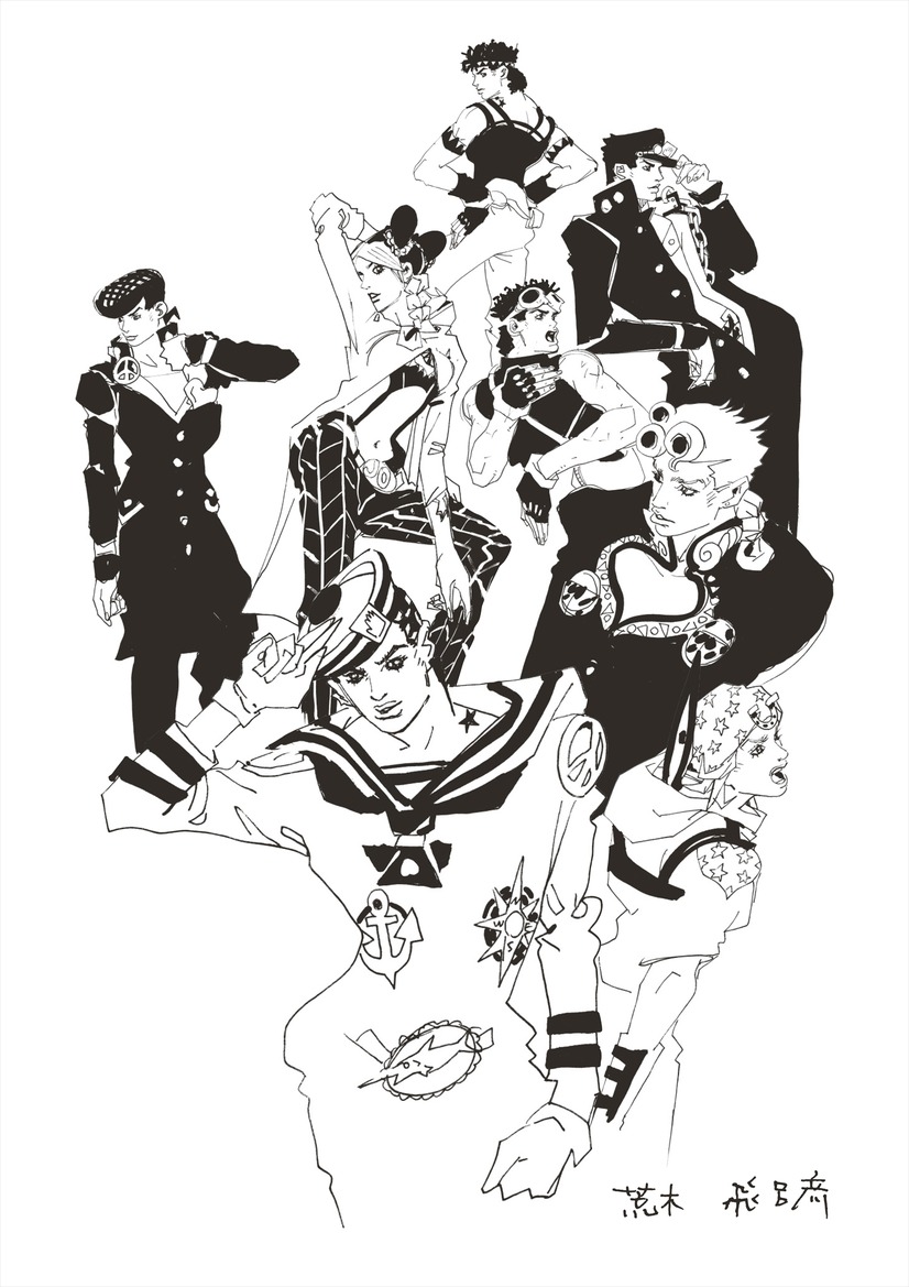 ジョジョの奇妙な冒険 第5部 ジョルノ ドローイングアート ジョジョの