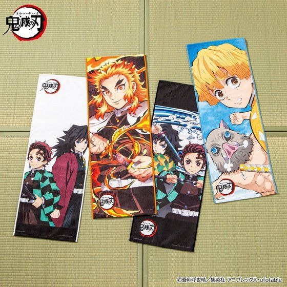 鬼滅の刃 フルカラーフェイスタオル 18点 鬼滅の刃 フルカラーフェイス