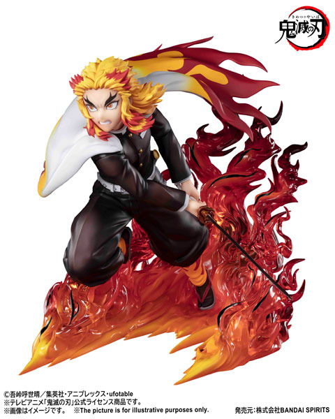 人気 鬼滅の刃 フィギュア 殿堂スタジオ 炎柱 劇場版 煉獄杏寿郎 海外