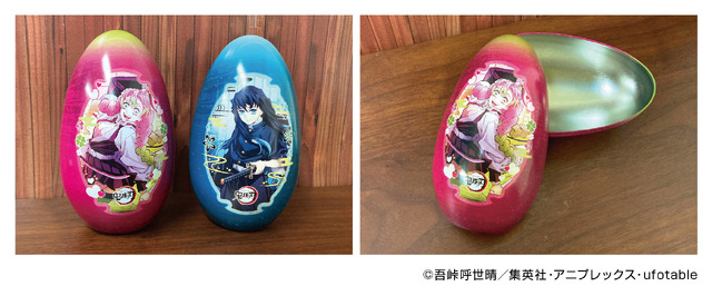 鬼滅の刃」甘露寺蜜璃＆時透無一郎が小物入れにもなるエッグ缶に
