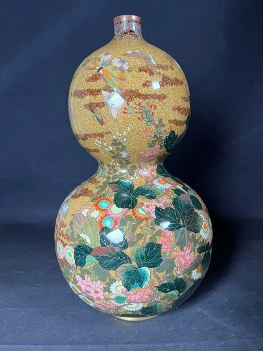 中国 色絵 瓢箪形 瓶 DT730 中国 色絵 瓢箪形 瓶 DT730 色絵瓢箪形水