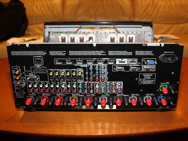 ONKYO動作確認済AVアンプ TX-NA808☆元の取扱説明書＆電源