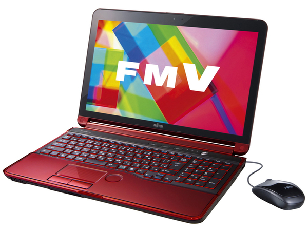 FUJITSU ノートPC AH77/G ワインRED 爆速SSD 高速i7 FUJITSU ノートPC