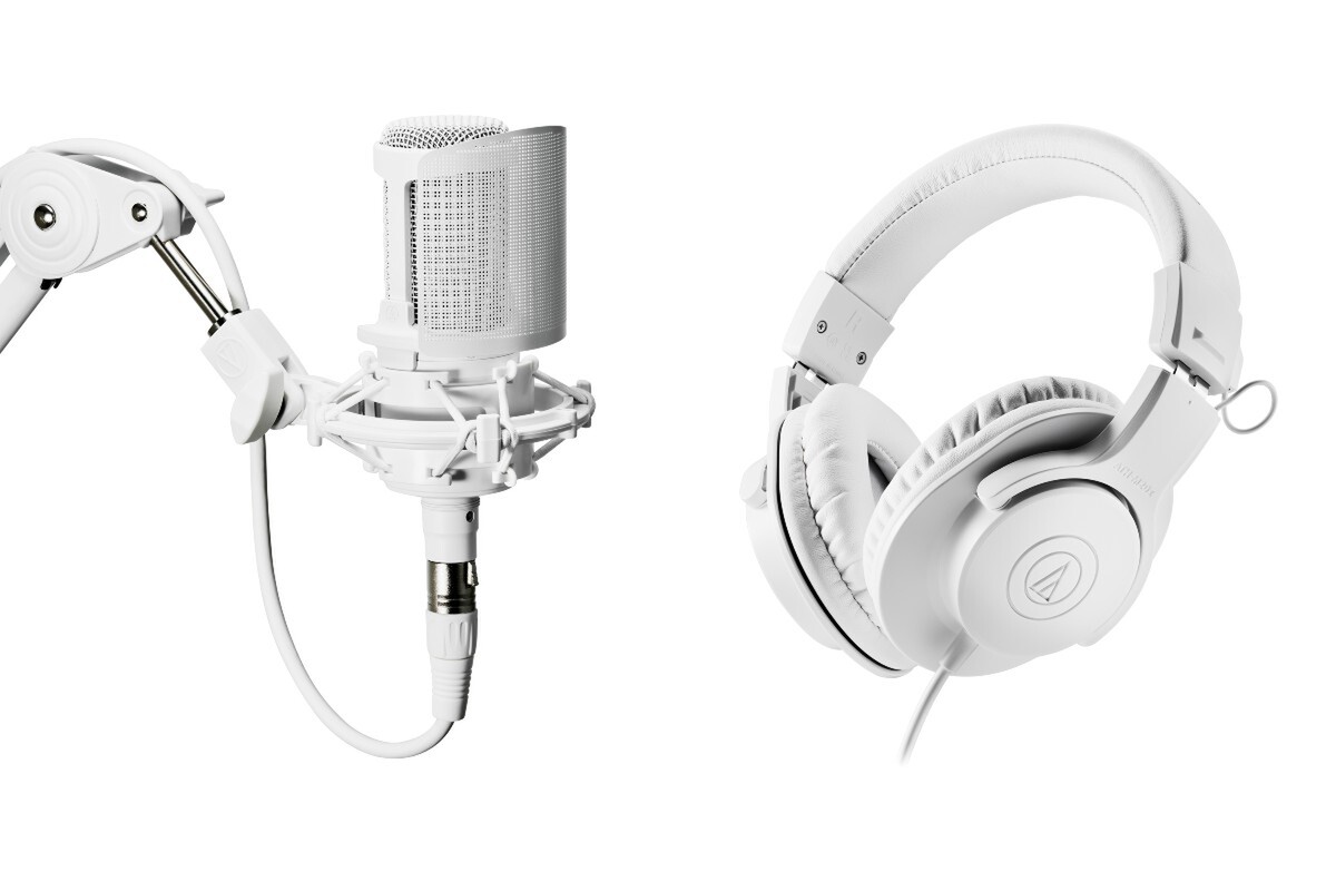 オーディオテクニカ m50x ホワイト 完動品】ATH-M50x WH(ホワイト