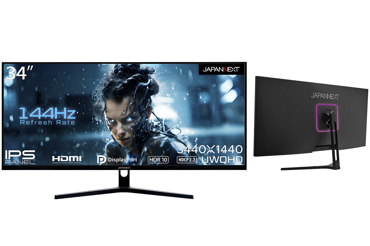 ASCII.jp：JAPANNEXT、34型のウルトラワイドゲーミングディスプレー