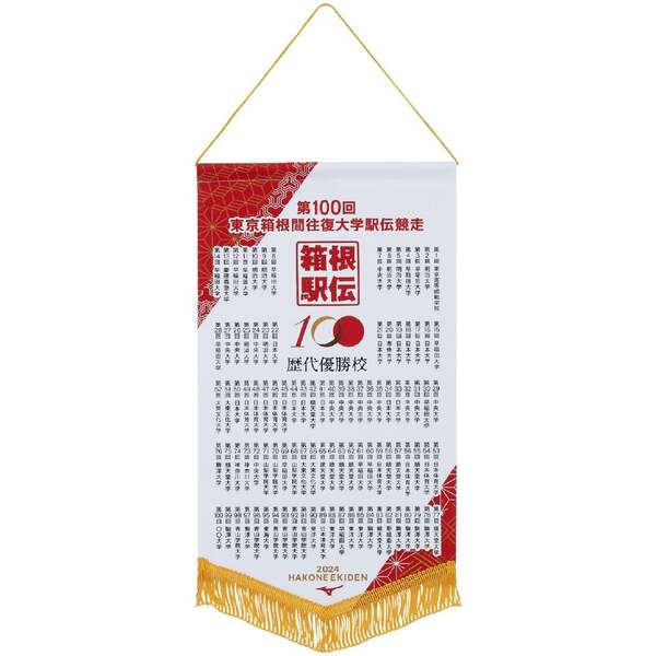 第100回箱根駅伝 歴代優勝校ペナント 第100回箱根駅伝オフィシャルグッズ
