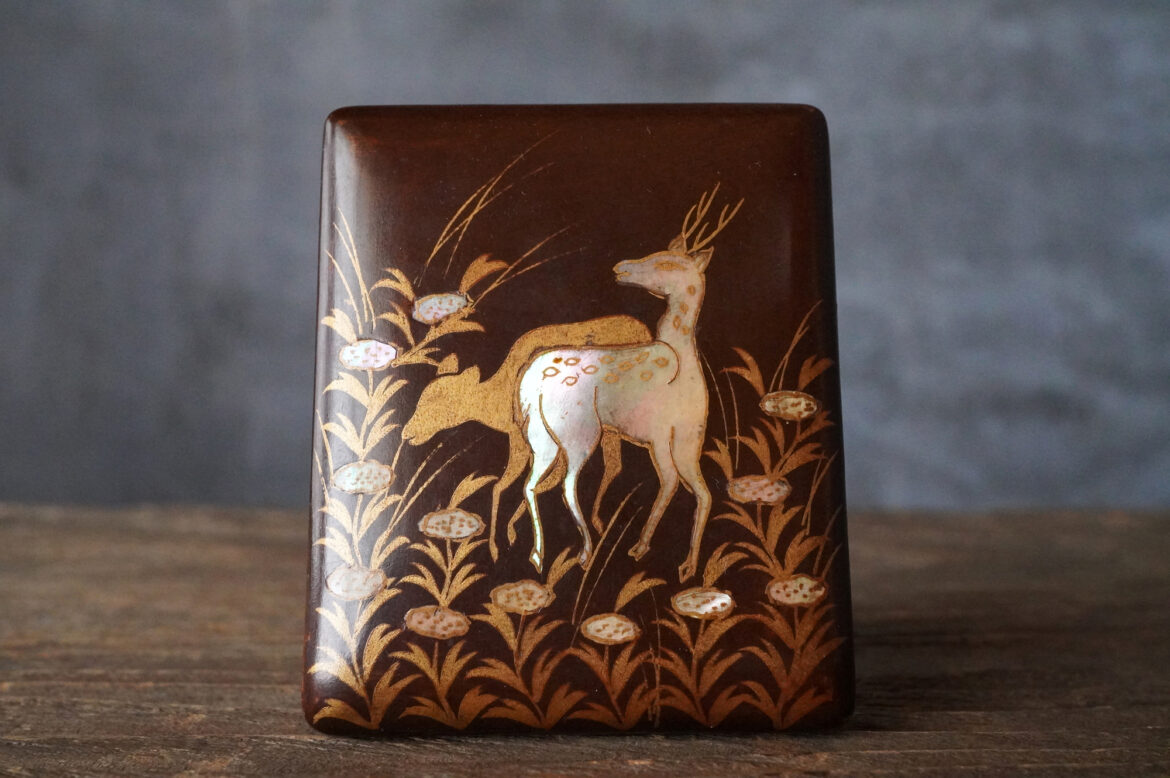 螺鈿蒔絵「鹿」香合 売約済 | 古美術 三坂堂