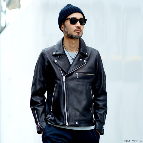 STRICT-G×SEVESKIGのライダースジャケット、シャアモデル2種。裏地は