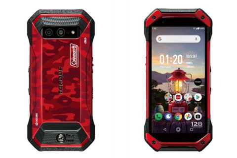 コールマンと京セラがコラボ、au向けスマホ「TORQUE 5G Coleman