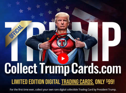 ドナルド・トランプ氏、自身のNFTトレーディングカードを発売 - GAME Watch