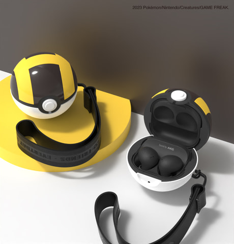 ポケモン」モンスターボールデザインの新イヤホンケース「Galaxy Buds
