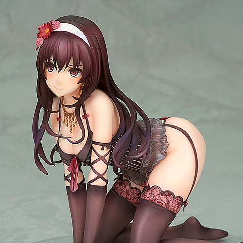 挑発的な上目遣い。「冴えカノ」より、フィギュア「霞ヶ丘詩羽