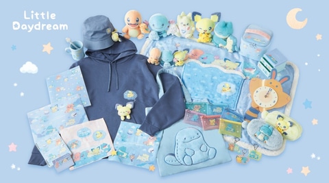 ぬいぐるみと過ごすポケモンたちを描いたグッズ「Little Daydream