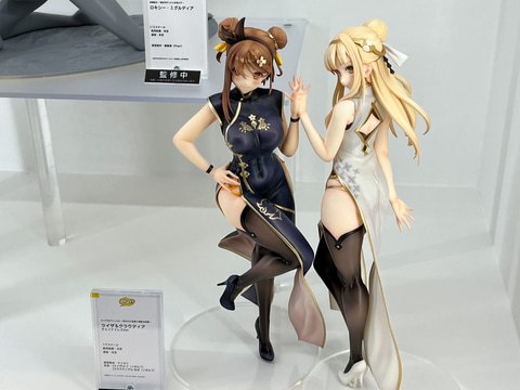 魅惑の太もも”が見えるドレス！ フィギュア「ライザ&クラウディア